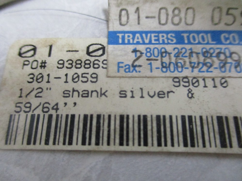 MHC 59/64" SILVER & DEMING 1/2" SHANK, V0329