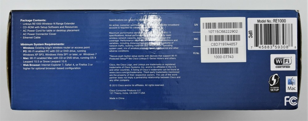Linksys RE1000 V1.5 Wireless-N Range Extender