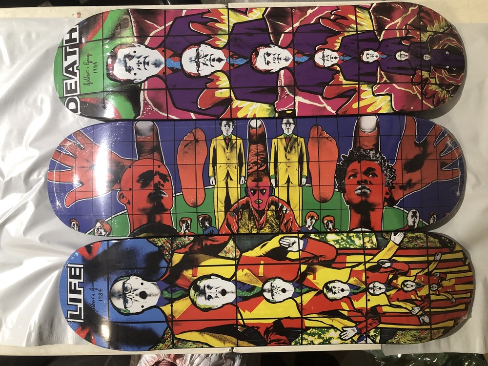 New Supreme Gilbert & George Skateboard Set Does not apply