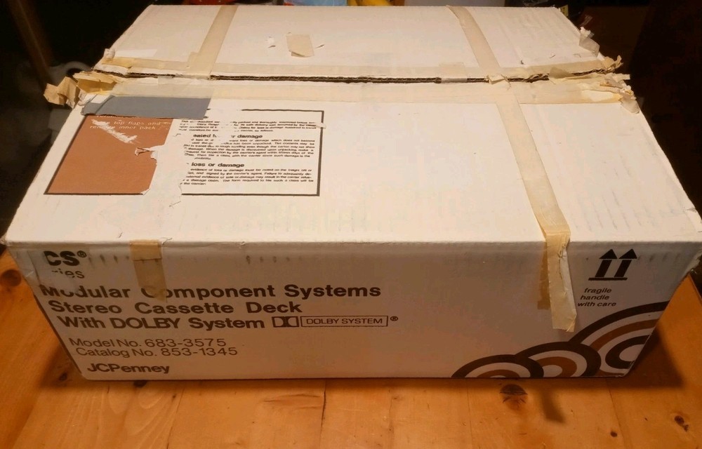 MCS Modular Component Systems Cassette Deck 683-3575 - WORKS - w/ORIGINAL BOX!