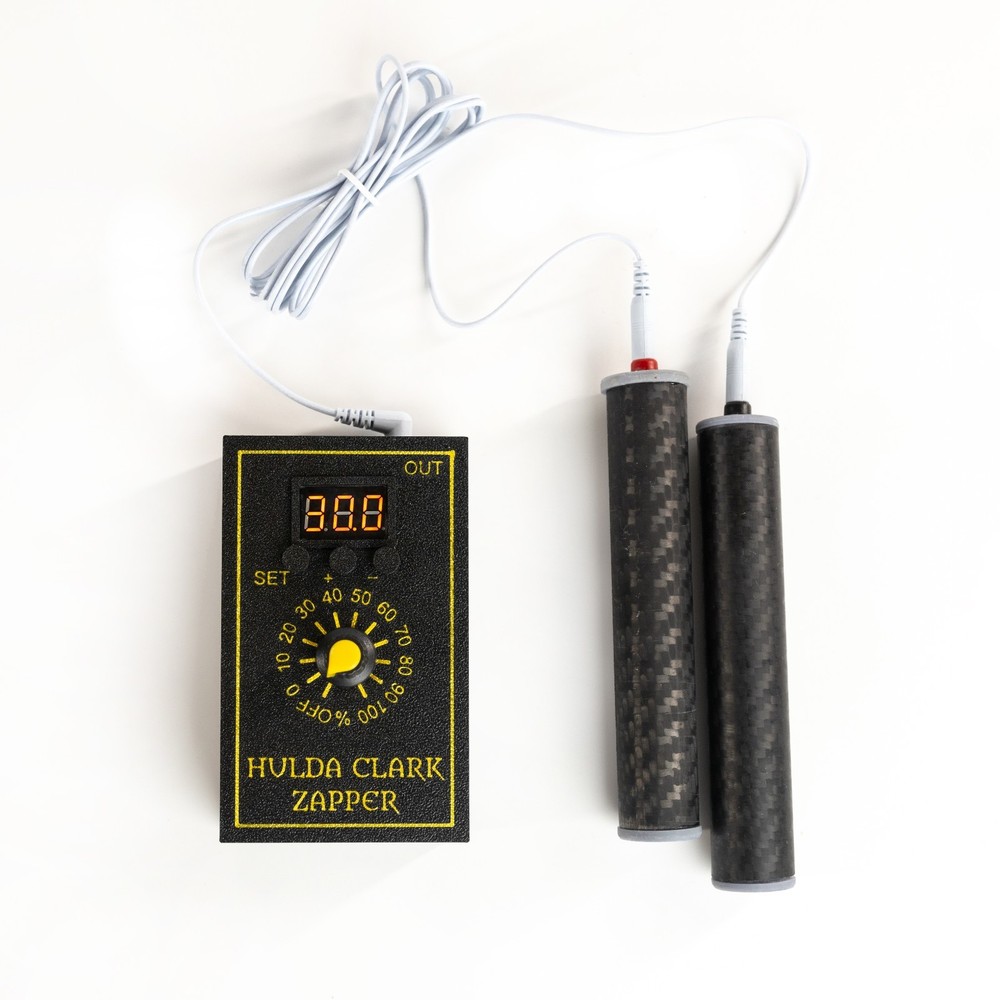 Hulda Clarck’s Protocol Gadget Multi Frequency Zapper with Copper, Carbone elect