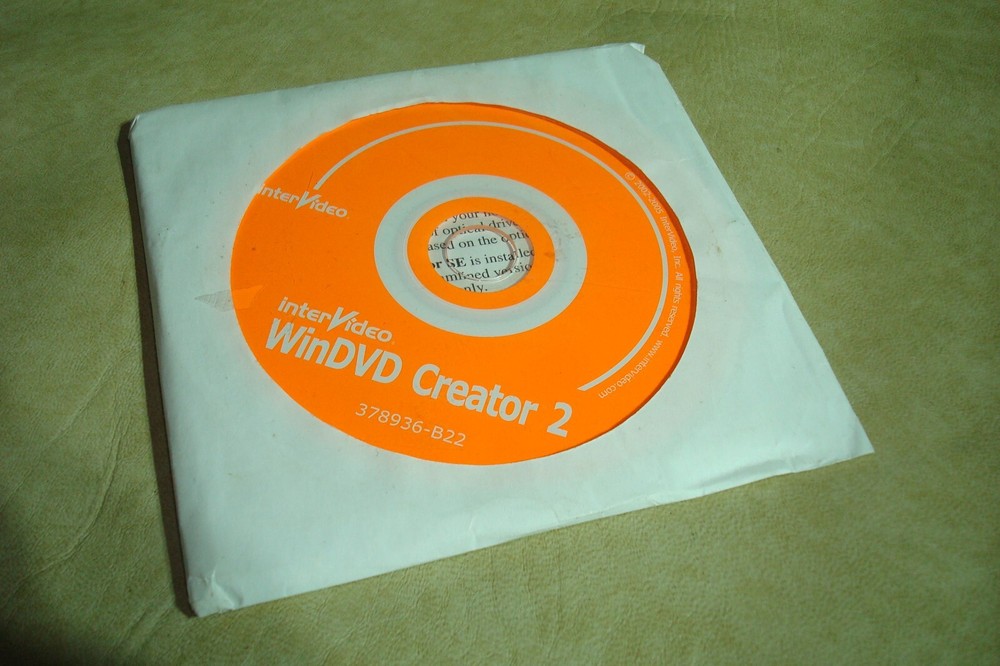 Intervideo WINDVD CREATOR 2 CD's 378936-B22 Sealed