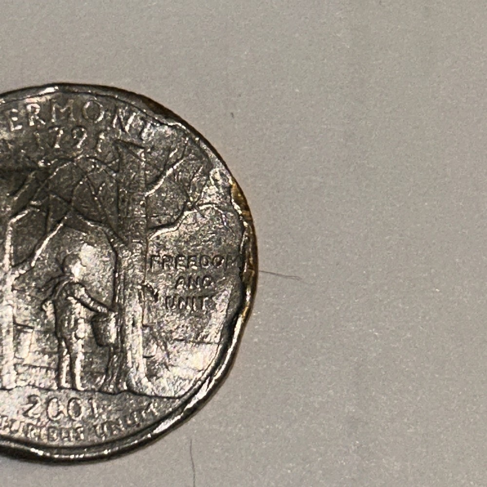 RARE 2001 Vermont Quarter **MULTIPLE ERRORS**