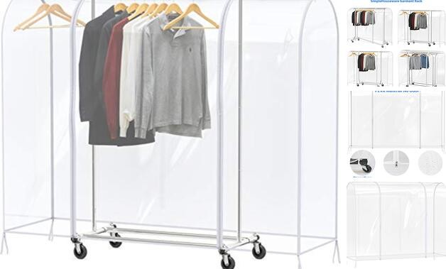 Clear Garment Rack Cover
