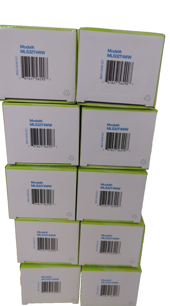 Lot of 10 MaxLite T4 Spiral 150W 32.5Watts Model MLS32T4WW