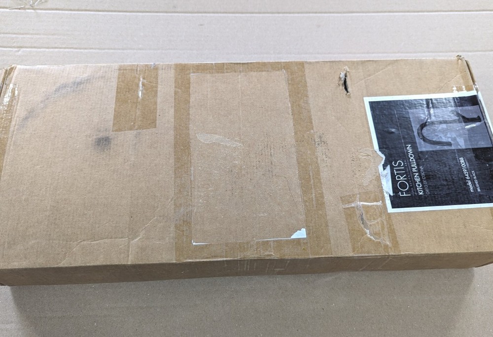 Fortis 6459100BB Pulldown Kitchen Faucet In Brushed Black. READ