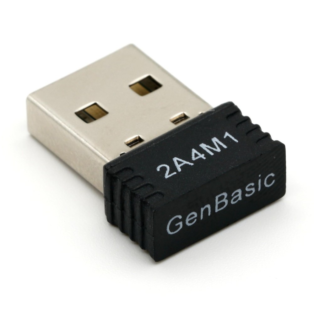 WiFi 4 USB Nano Wireless Network Dongle Adapter for Linux (Black)