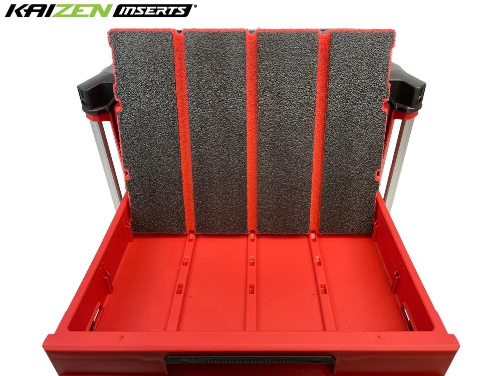 Milwaukee 48-22-8444 PACKOUT 4-Drawer Tool Box - Kaizen Foam Inserts