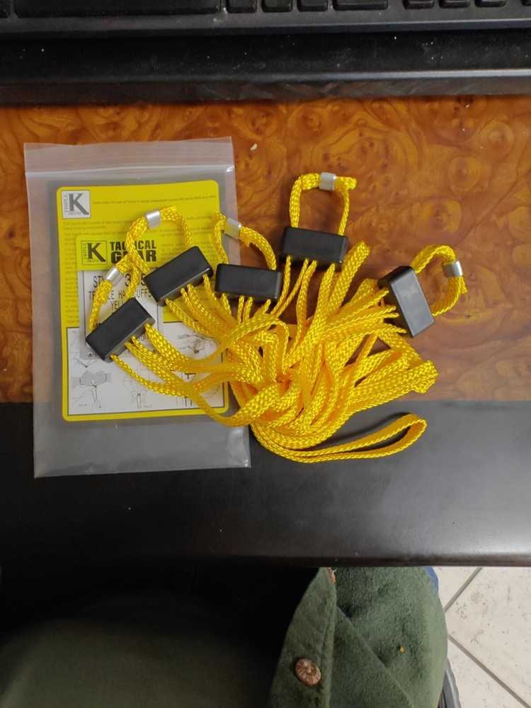 TEXTILE HANDCUFFS-5 UNITS- LAW ENFORCEMENT QUALITY