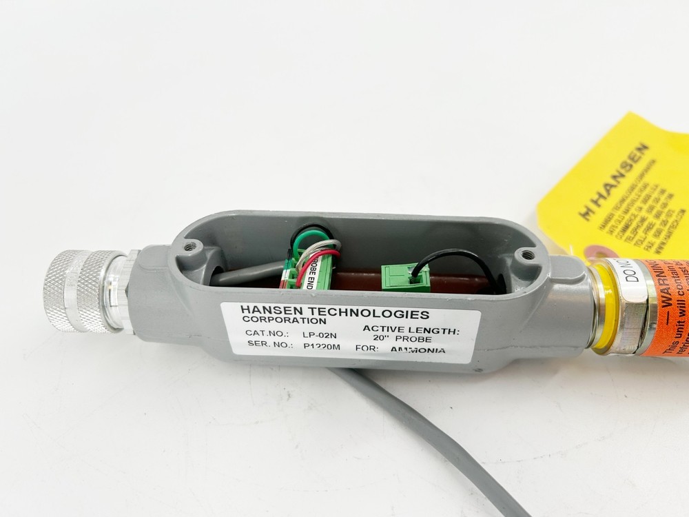 New Hansen Technologies LP-02N Refrigerant Level Sensor for Ammonia 20" Probe