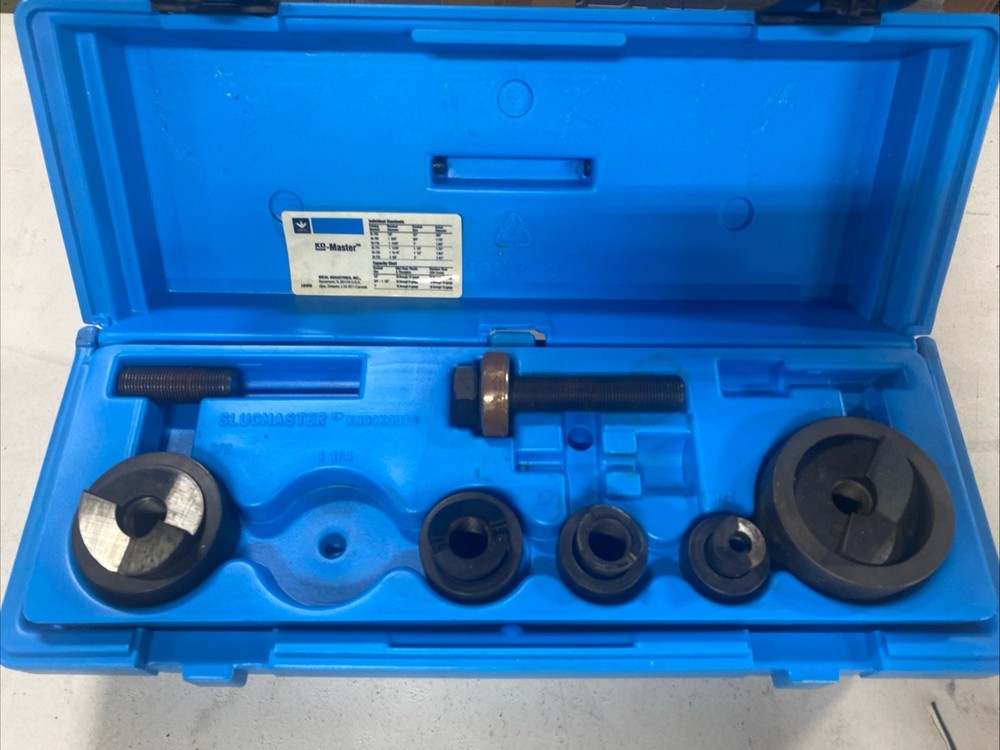 IDEAL 35-775 KO-Master Knockout Punch Install Kit 1/2" 3/4" 1" 1-1/2" 2" missing
