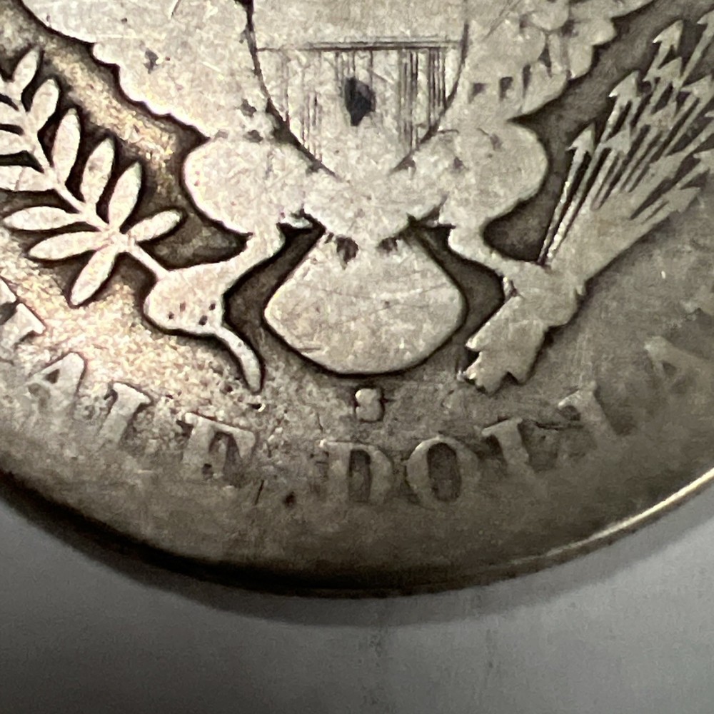 1894-S Barber Silver Half Dollar.
