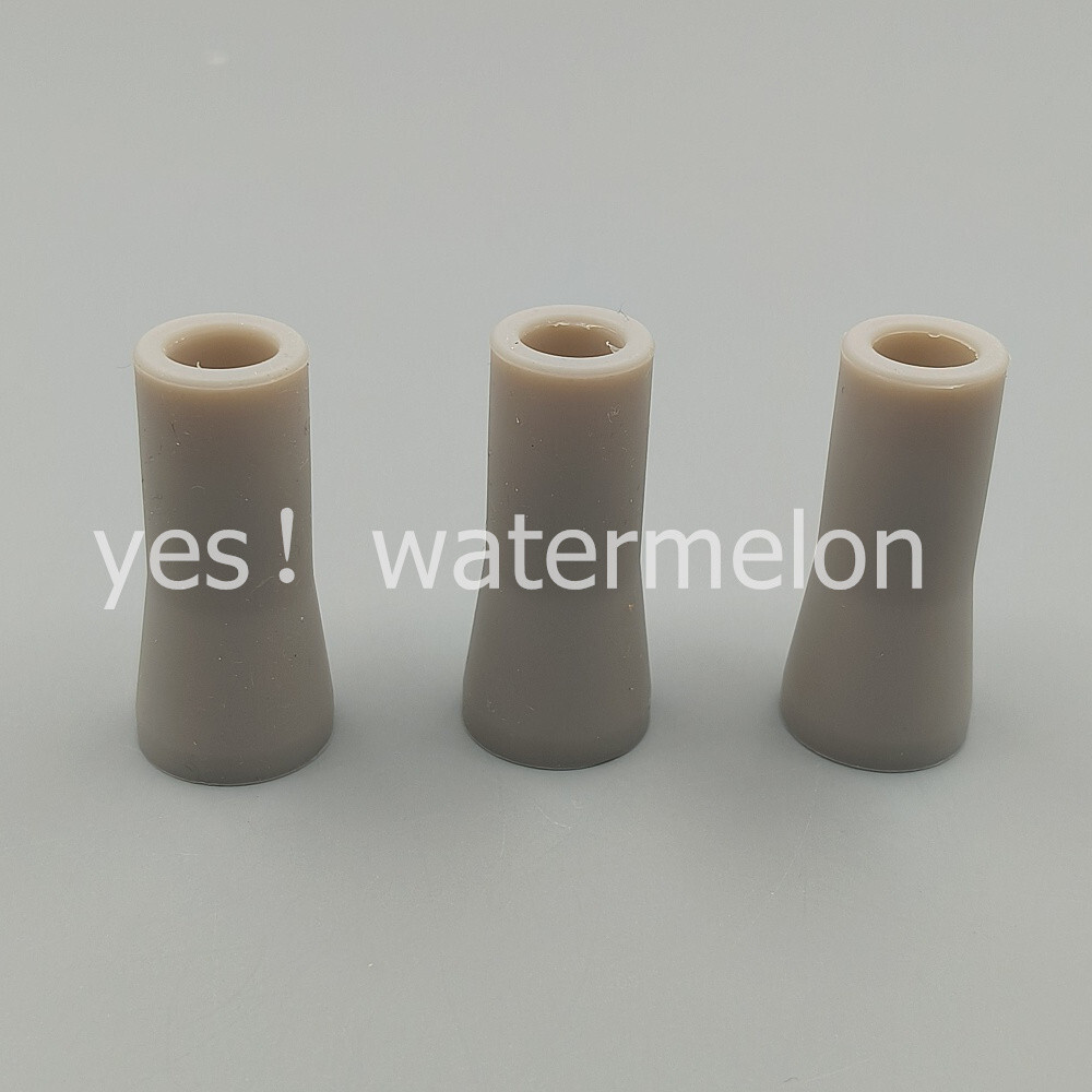 Dental Saliva Ejector HVE Tips Snap On Replacement (Grey) Soft Silicone Adaptor