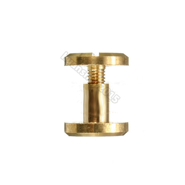 4-10mm Flat Belt Screw Leather Craft Chicago Nail Brass Solid Rivets Stud Head