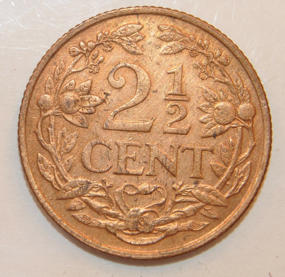 1948 Curacao 2 1/2 Cent