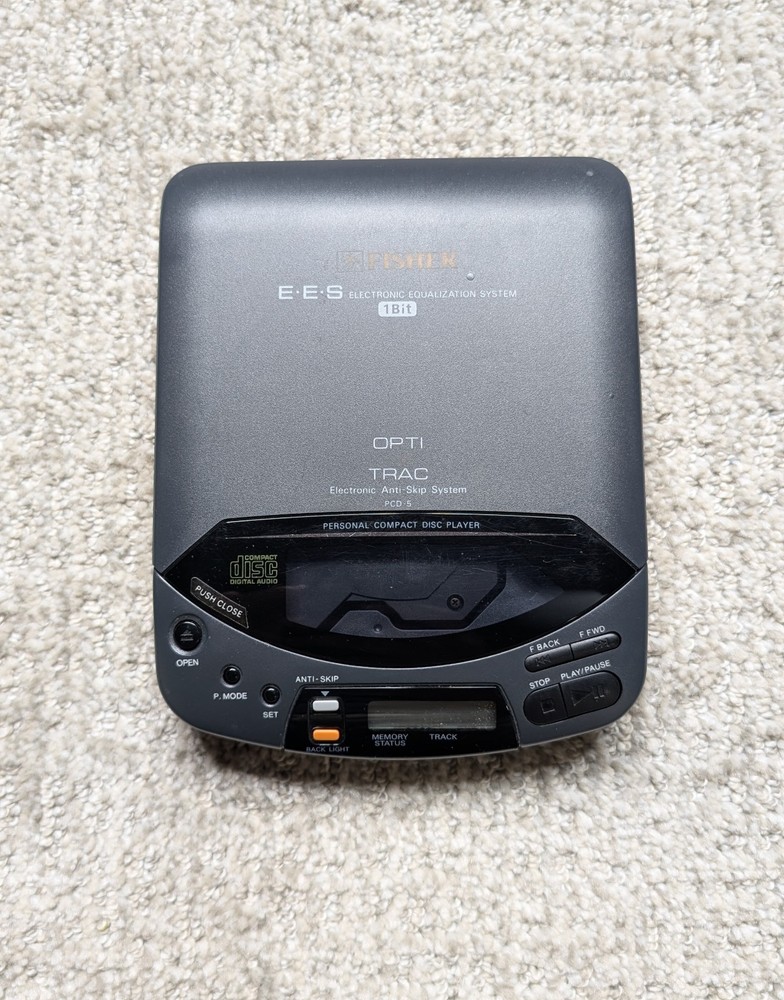Fisher Opti Trac Compact Disc Player PCD-5 Electronic Equalization System Works