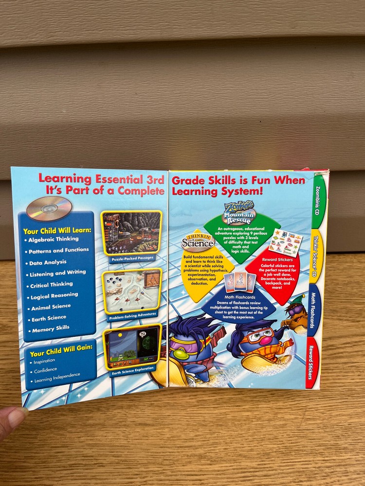 Zoombinis 3rd Grade (Ages 7-9) Learning Set (Math Flashcards, Science, Stickers)