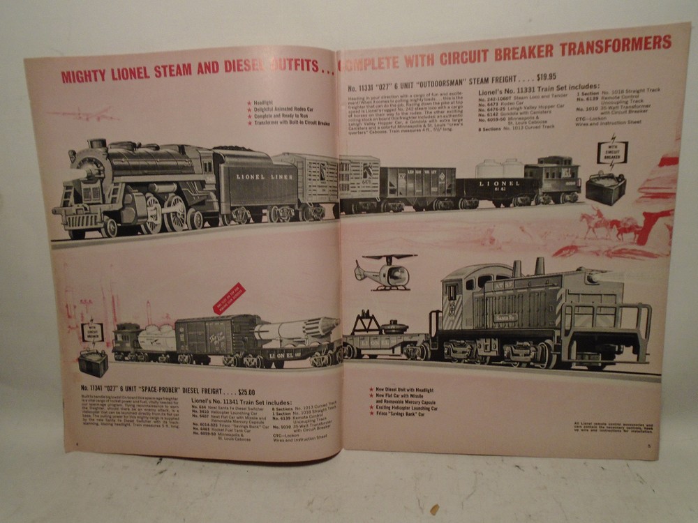 ORIGINAL LIONEL 1963 56 PAGE TRAIN CATALOG