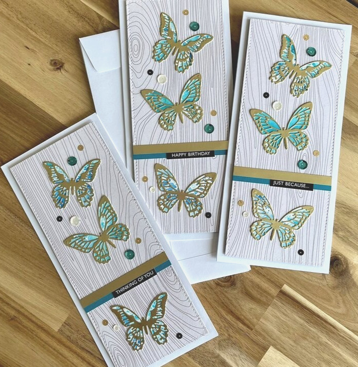 NEW Tim Holtz MINI DETAILED BUTTERFLIES 4pc Thinlits Dies #661802 by Sizzix