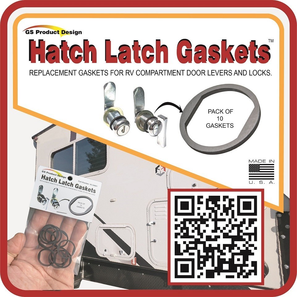 HATCH LATCH GASKETS  Rubber Gasket for RV Storage compartment door Levers/locks