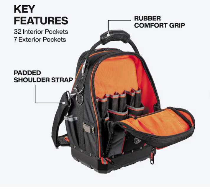 Klein Tools Tool Runner Tool Bag – 39 Pockets, Durable Storage