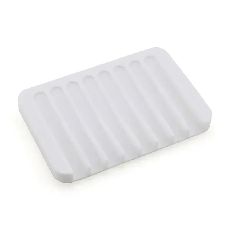 Self‑Draining Silicone Soap Dish (1 Pc)