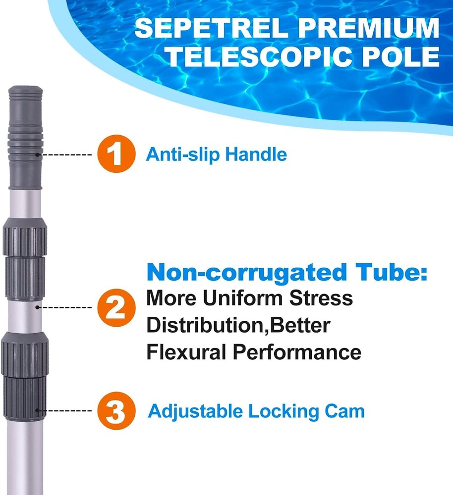 Extendable Swimming Pool Cleaning Pole