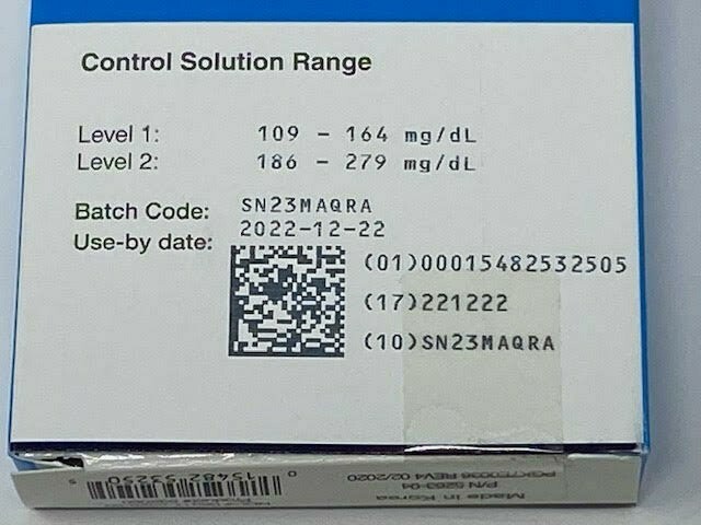 Assure Prism Blood Glucose Diabetic Test Strips Automatic Coding 50 Strips 12/22