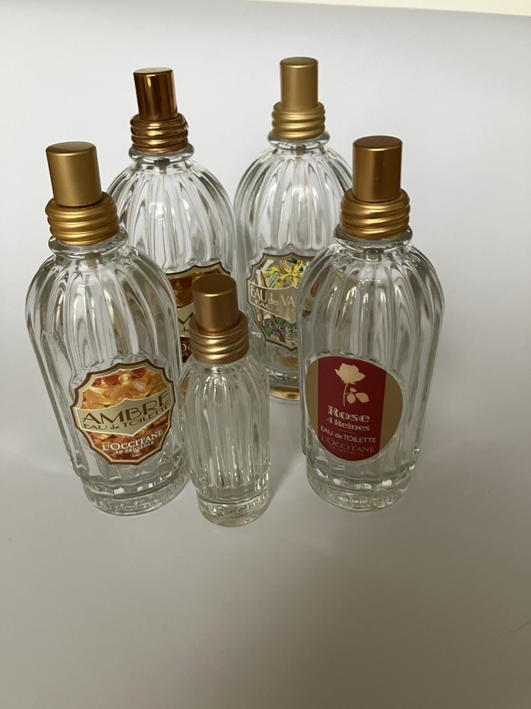 L’Occitaine glass bottles (empty)