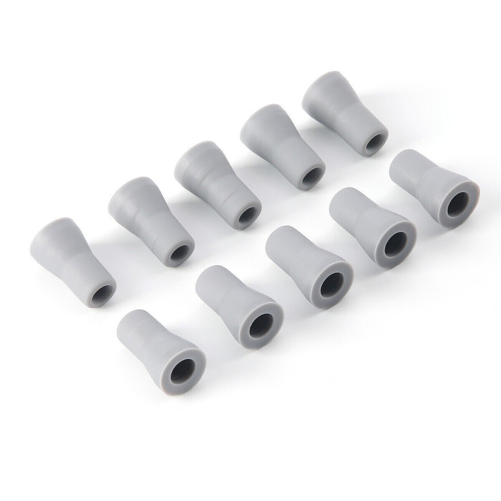 50 Pcs Dental Saliva Ejector SE Tip Snap On Replacement (Grey) Soft Silicone