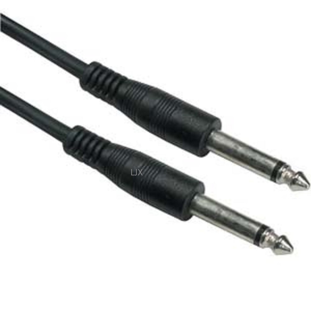 2 PACK 1/4 quarter inch TS Instrument Cable shielded Guitar patch cord 10 ft