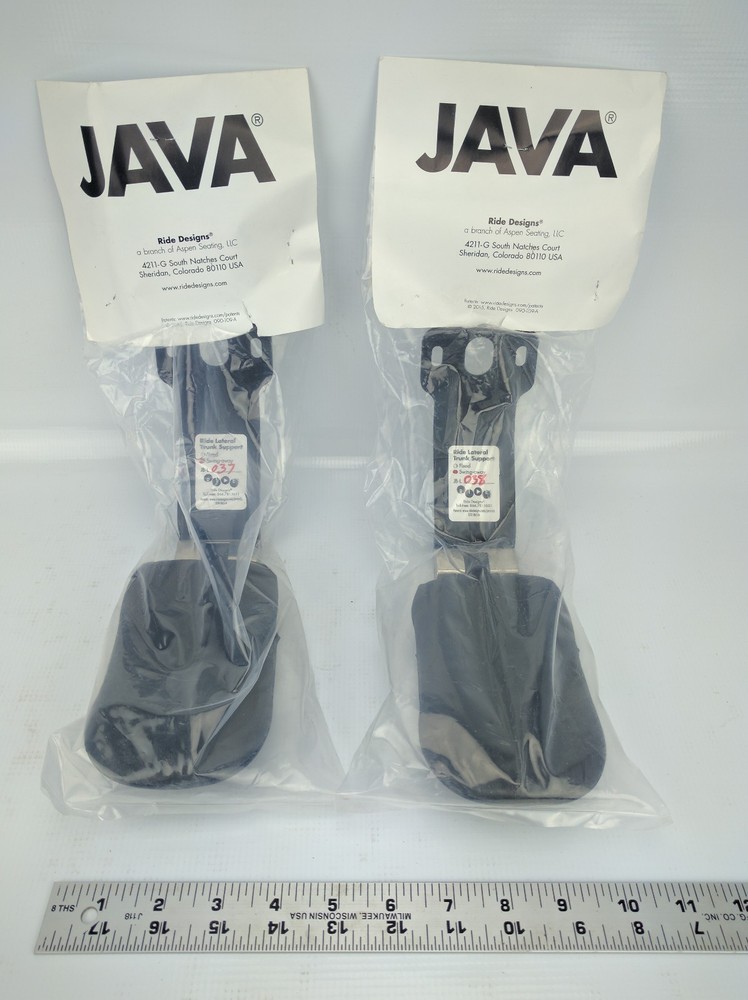Ride Designs Java Curved Swing Away Lateral Trunk Support JB-L037& JB-L038 3"x5"