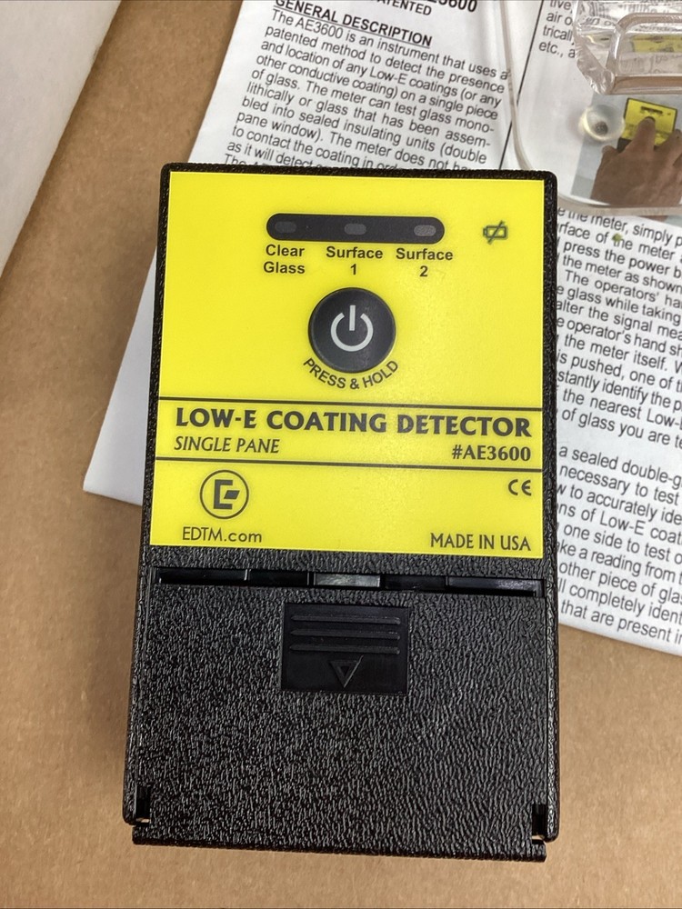 CRL AE3600 Low-E COATING Detector NEW