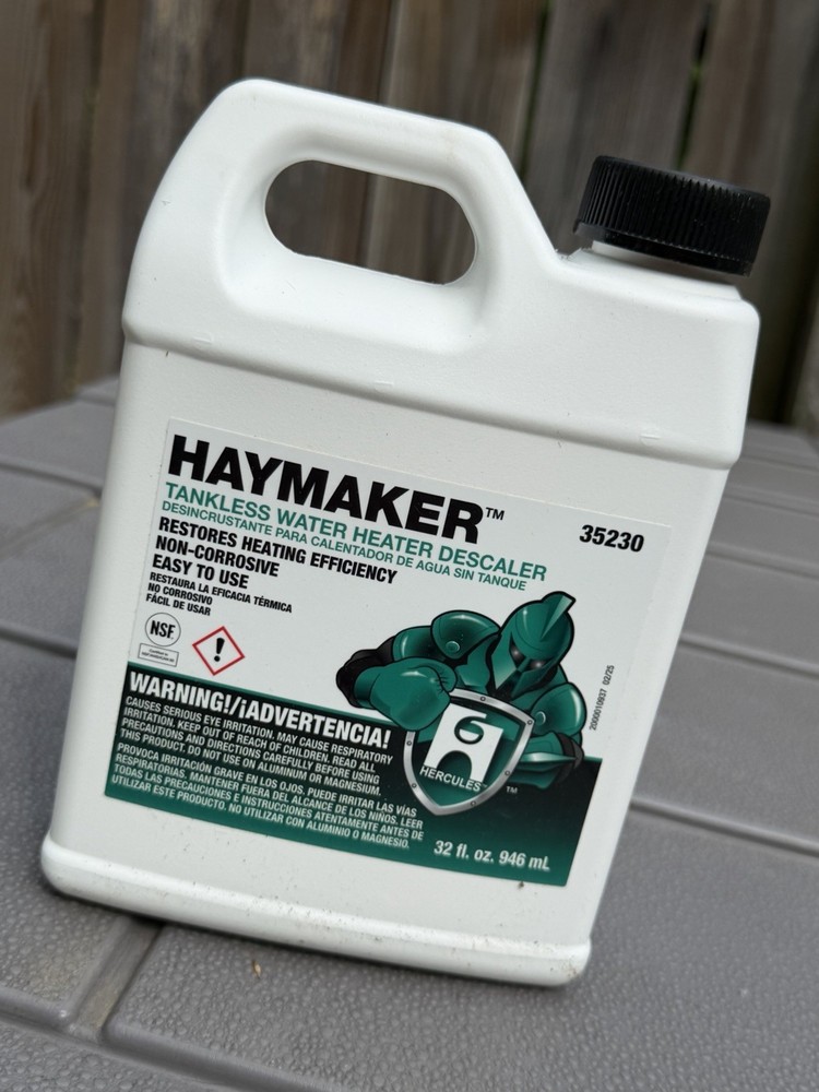 Hercules Haymaker 32 Oz. Ready To Use Tankless Water Heater Descaler 35230