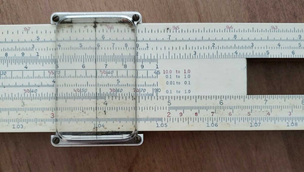K&E 68 1318 Engineering Science Slide Rule LOG LOG DUPLEX TRIG & Leather Case