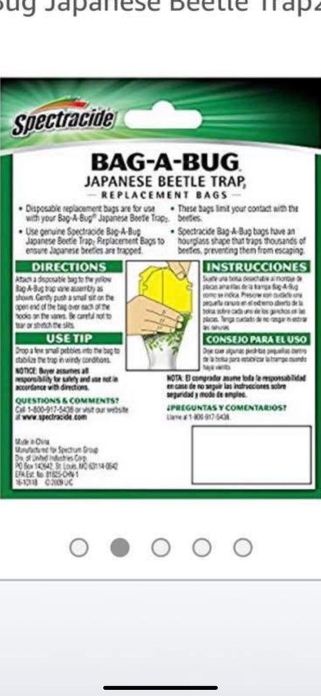 3 Pack Bag A Bug Replacement Bags 6 count Japanese Beetle Trap