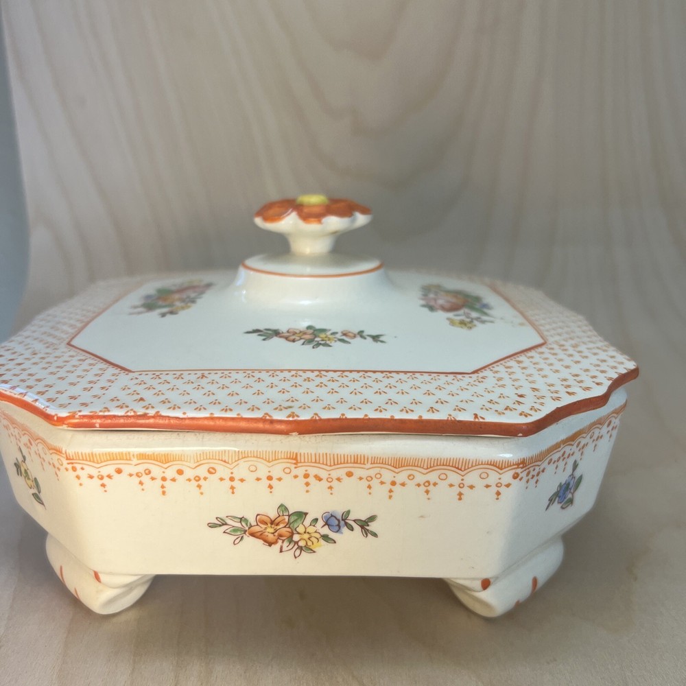 Chintz Divided Covered Dish Japan