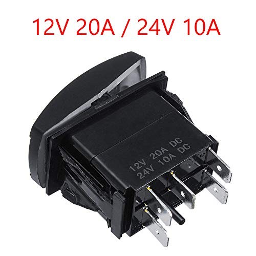 Car Blue LED Reverse Light Rocker Toggle Switch ON Off 12V Blue Reverse Light