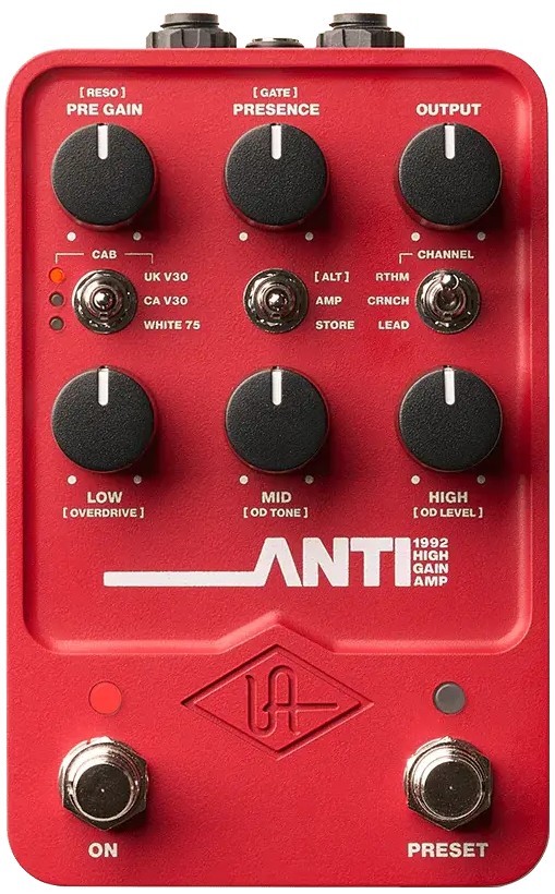 Universal Audio Anti 92 High Gain Amp Emulator Pedal