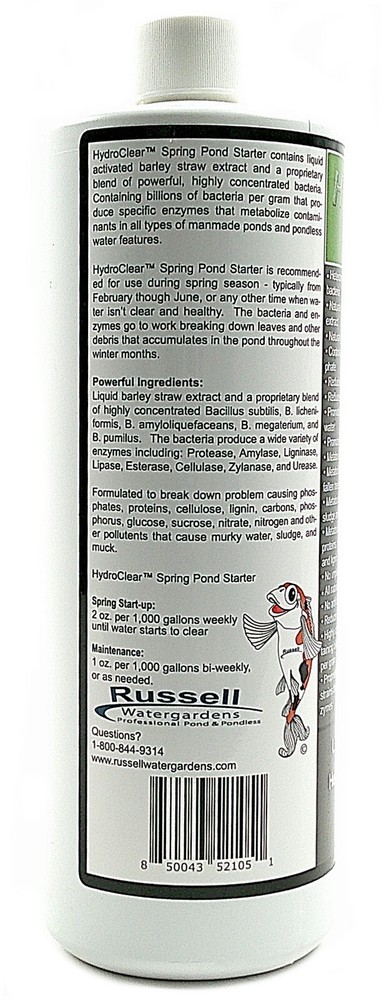 Spring Pond Starter Bacteria Plus Liquid Barley Extract