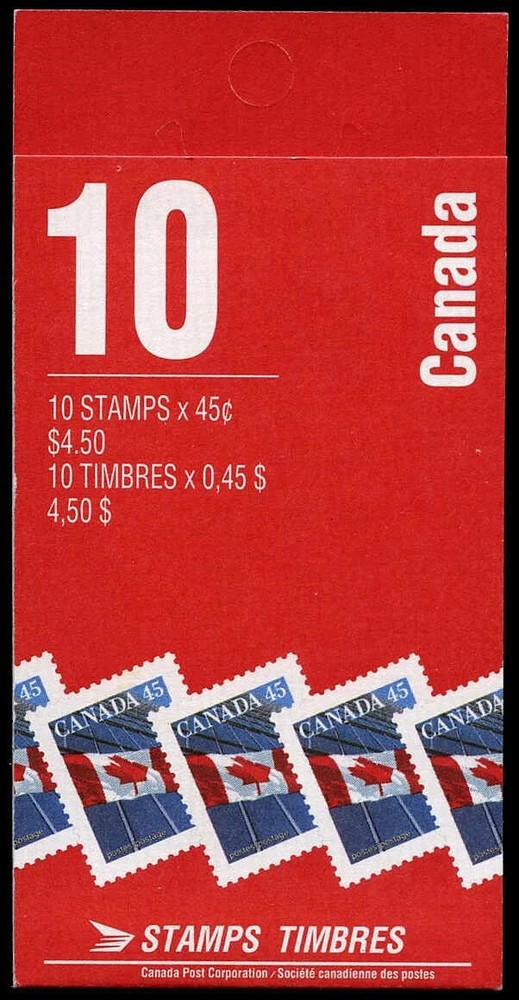 Canada - BK205b - Flag over Building - Open Cover - 1998