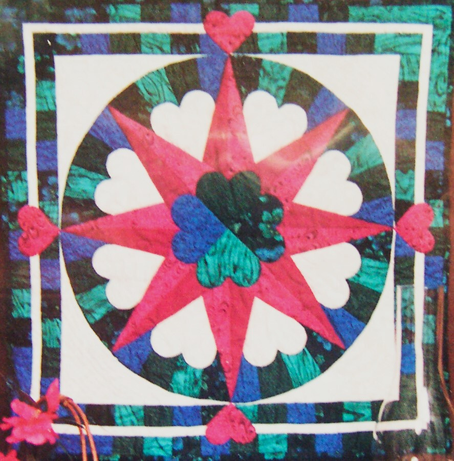 1991 The Patchwork Collection "ENCOMPASSED BY LOVE" Quilt PATTERN #PC102- Unused