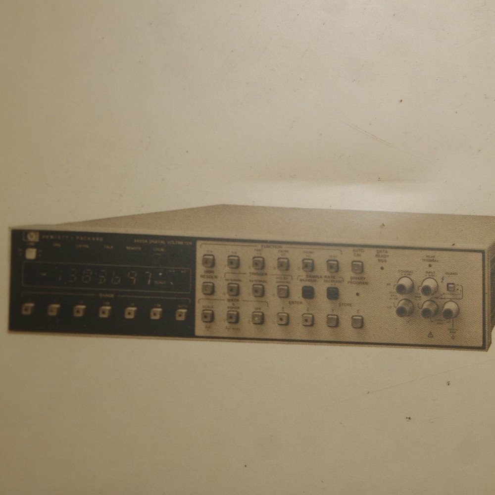 HP 3480C/D Digital Voltmeter Operating & Service Manual With Schematics
