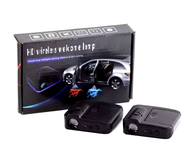 2 Blubs 3D Wireless Ford Ghost Shadow Laser Projector LED Light Courtesy Step
