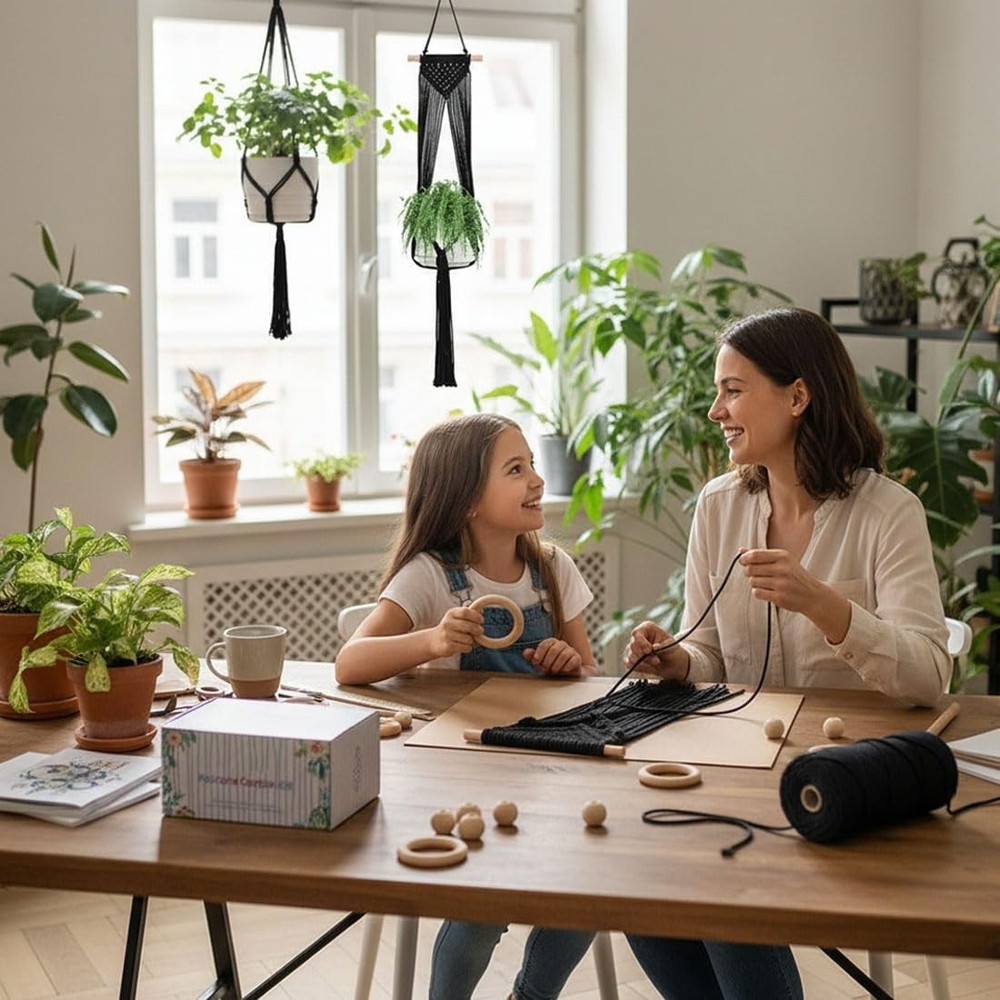 Macrame Kit for Adults Beginner DIY Craft Kits with Step by Step Instruction ...