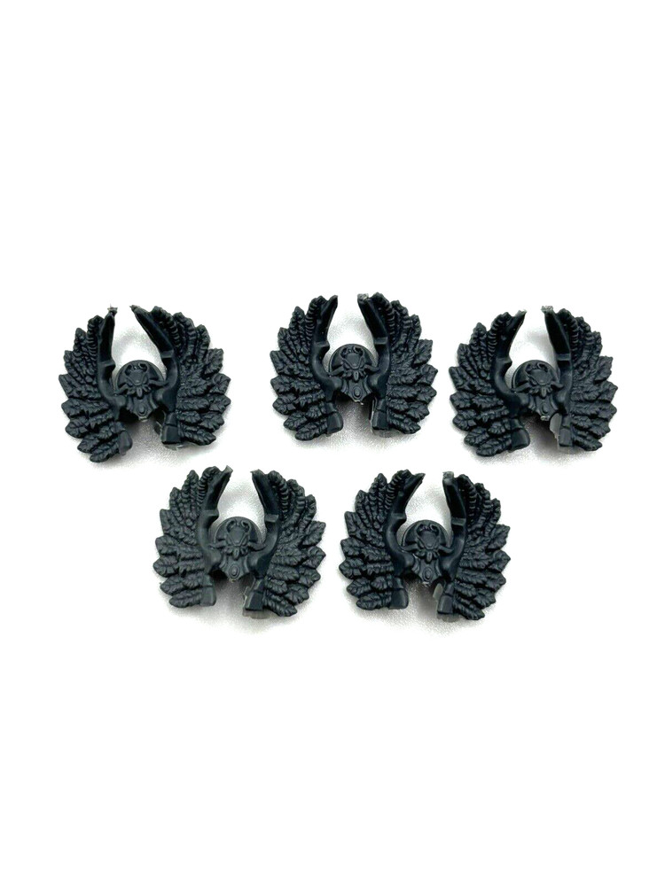 Warhammer High Elf Silver Helms Heraldry Bits x5