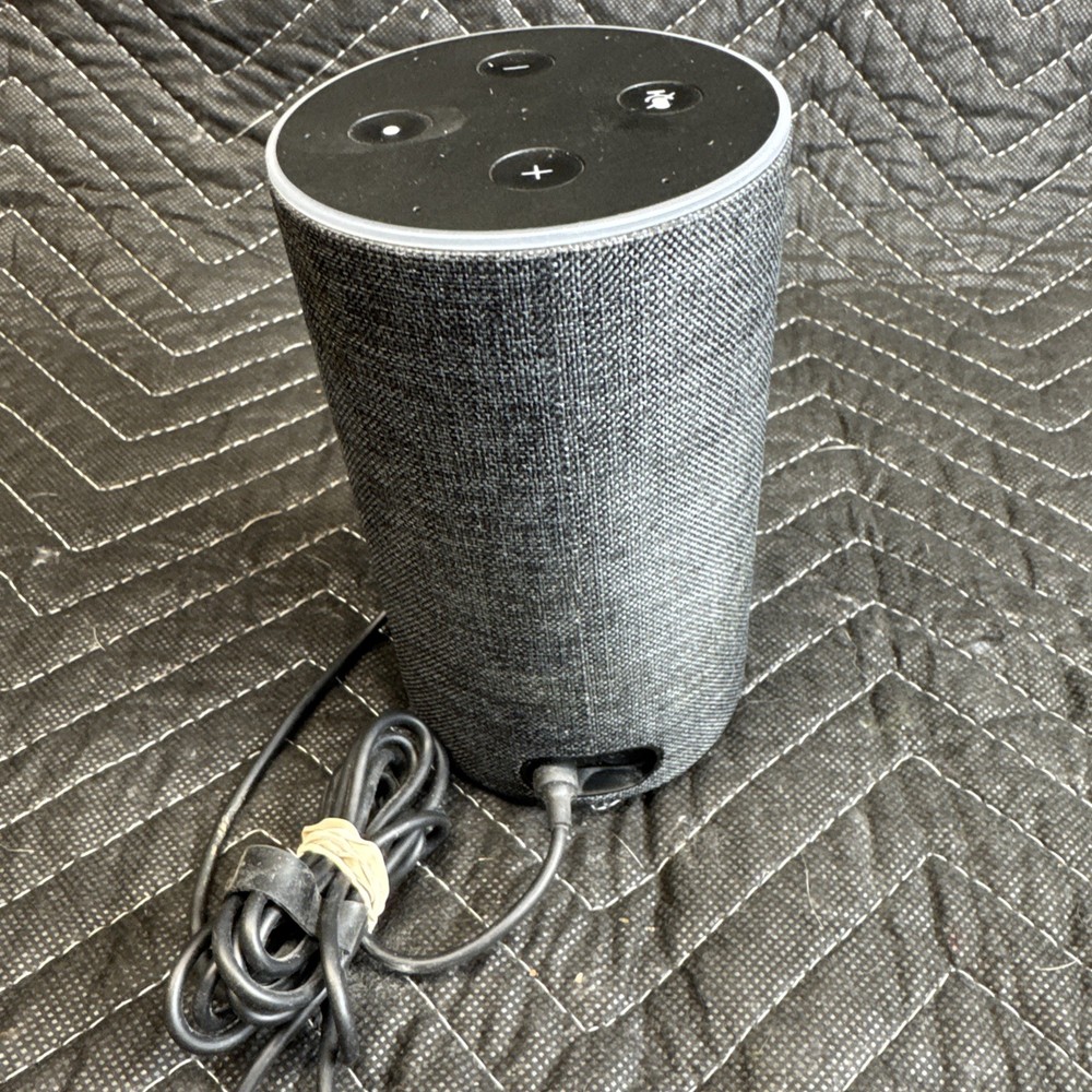 Amazon Echo 2nd Gen Smart Speaker Alexa Dolby Processing Charcoal Fabric