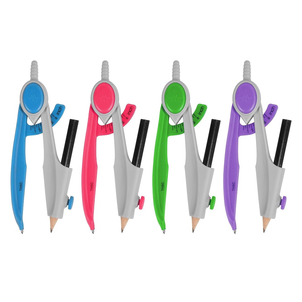 Westcott Compass and Protractor Math 1 Count (Pack of 1), Assorted