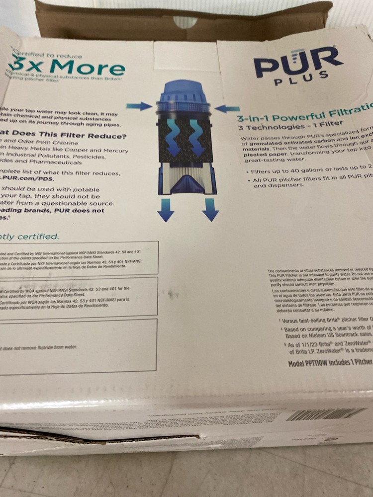 Pur PPT110WA PLUS 11 Cup Pitcher - Water Filter Pitcher