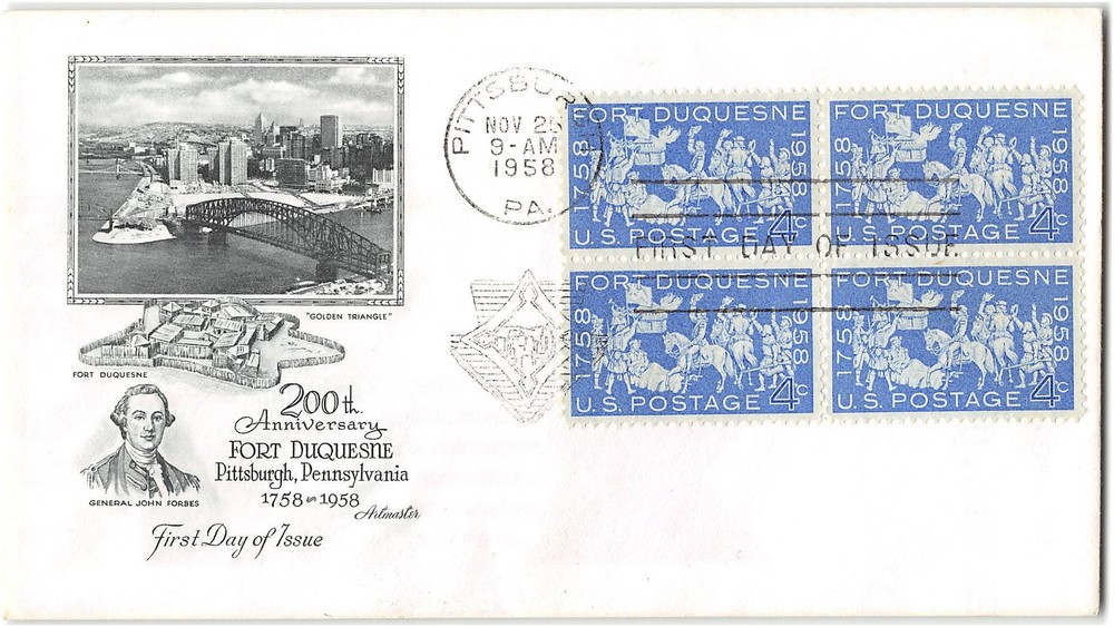 US #1123 First Day Cover (FDC), 1958